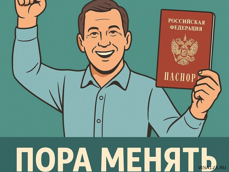 Быстра замена паспорта в 45 лет!